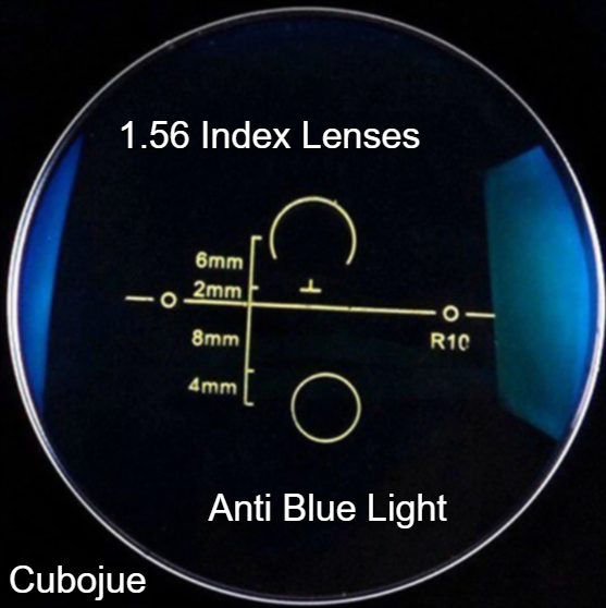Cubojue Polycarbonate Progressive Clear Lenses Lenses Cubojue Lenses 1.56 Anti Blue Light Coated 