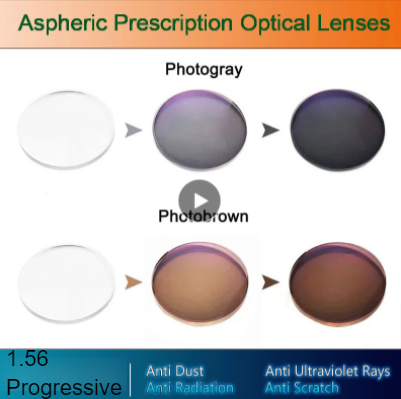 Hotochki 1.56 Index Progressive Photochromic Aspheric Free Form Lenses Lenses Hotochki Lenses   