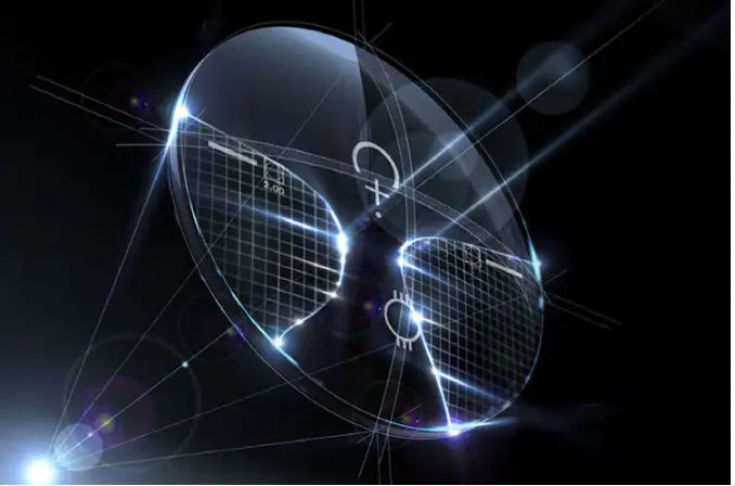 BCLEAR 1.56 Refractive Index Free Form Aspheric Anti-Blue Progressive Lenses Color Clear.