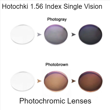 Hotochki 1.56 Index Single Vision Aspheric Photochromic Lenses Lenses Hotochki Lenses   