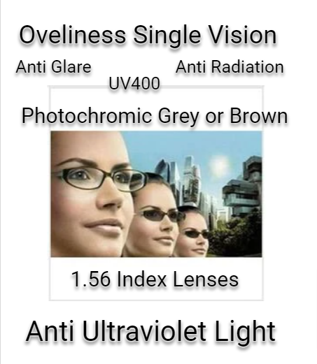Oveliness 1.56 Index Single Vision Photochromic Lenses Lenses Oveliness Lenses   