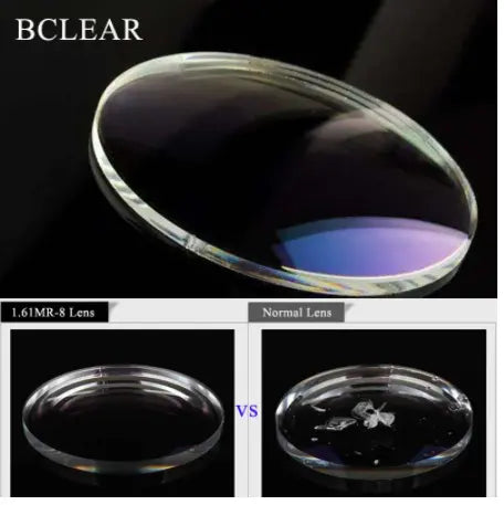 BCLEAR 1.60 MR-8 Aspherical Lenses Color Clear.