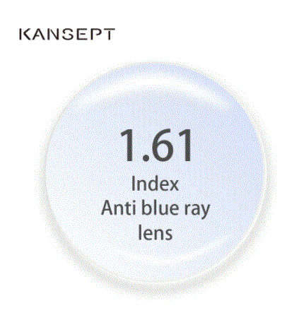 Kansept 1.61 Aspheric Single Vision Anti Blue Lenses Lenses Kansept Lenses   