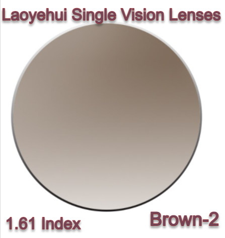 Laoyehui Non Polarized Acrylic Colorful Sunglass Lenses UV400 Lenses Laoyehui Sunglass Lenses 1.61 Brown-2 