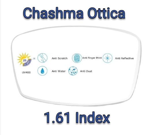 Chashma Ottica 1.56 Index Single Vision Clear Lenses Lenses Chashma Ottica Lenses 1.61  