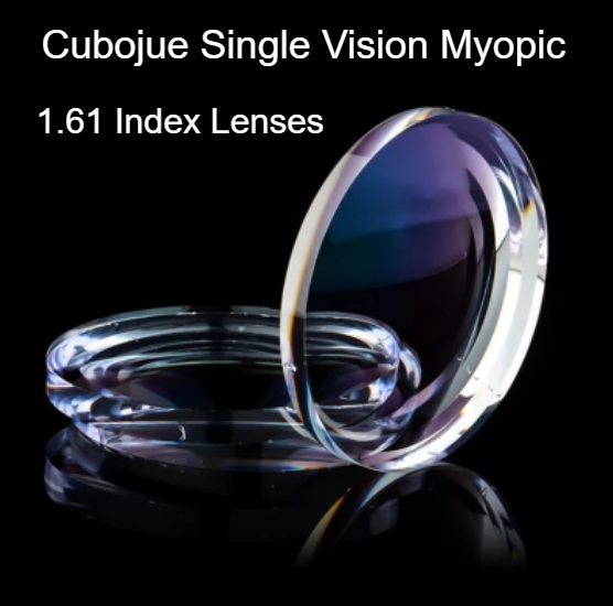 Cubojue Polycarbonate Single Vision Clear Lenses Lenses Cubojue Lenses 1.61 Myopic 