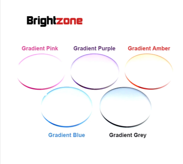 Brightzone 1.61 Index MR-8 Gradient Tint Lenses Lenses Brightzone Lenses   