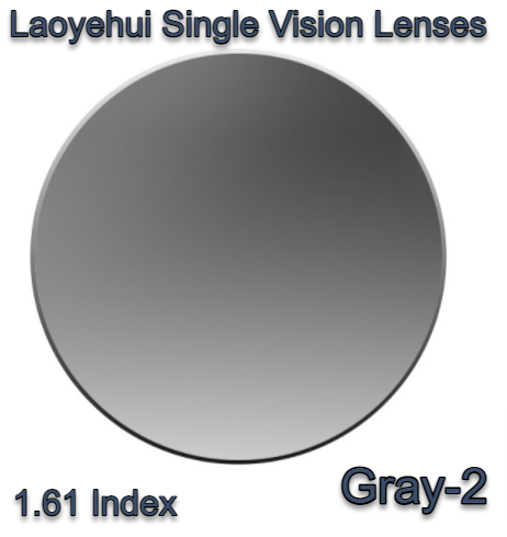 Laoyehui Non Polarized Acrylic Colorful Sunglass Lenses UV400 Lenses Laoyehui Sunglass Lenses 1.61 Gray-2 