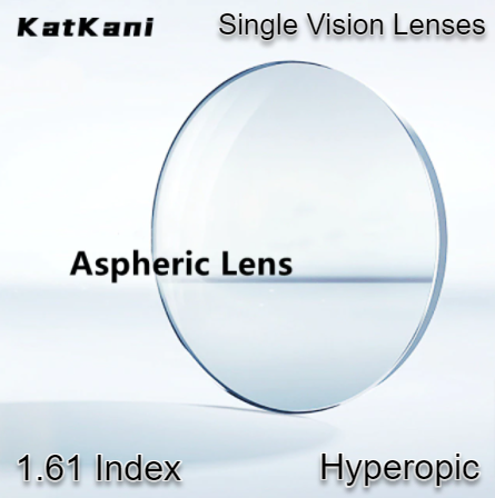 KatKani Aspheric Single Vision Clear Lenses Lenses KatKani Eyeglass Lenses 1.61 Hyperopic 