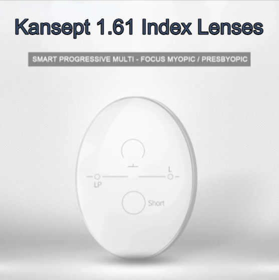 Kansept Aspheric Free Form Progressive Myopic Clear Lenses Lenses Kansept Lenses 1.61  