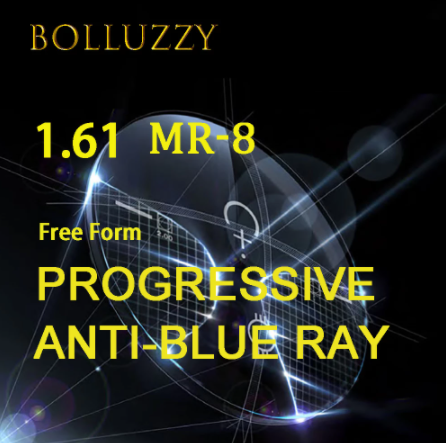 Bolluzzy MR-8 1.61 Index Progressive Anti Blue Light Gradient Tint Lenses Lenses Bolluzzy Lenses   