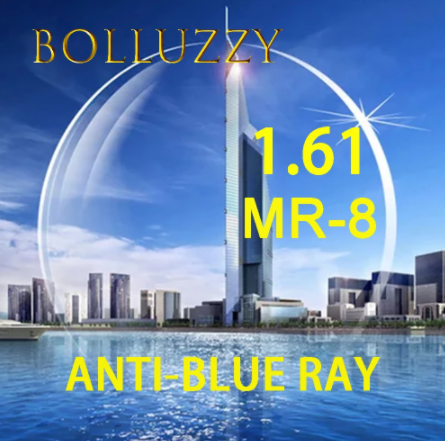 Bolluzzy MR-8 1.61 Index Anti Blue Light Clear Lenses Lenses Bolluzzy Lenses   