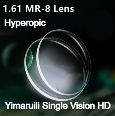 Yimaruili MR-8 Single Vision 1.61 Index Clear Lenses Lenses Yimaruili Lenses HD Hyperopia  
