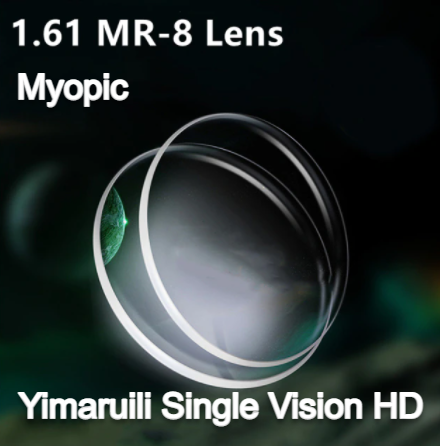 Yimaruili MR-8 Single Vision 1.61 Index Clear Lenses Lenses Yimaruili Lenses HD Myopia  