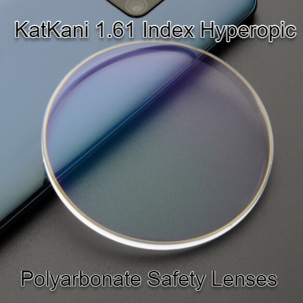 KatKani 1.61 Polycarbonate Single Vision Clear Lenses Lenses KatKani Eyeglass Lenses HD Hyperopic  