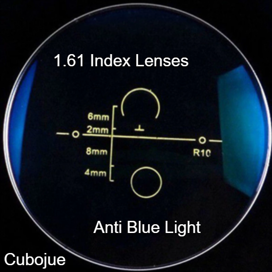 Cubojue Polycarbonate Progressive Clear Lenses Lenses Cubojue Lenses 1.61 Anti Blue Light Coated 