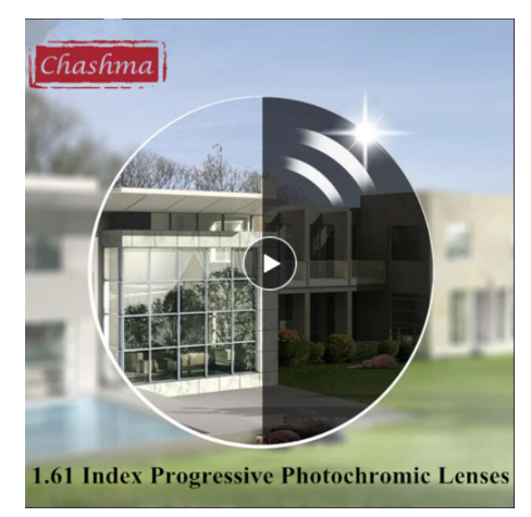 Chashma 1.61 Index Aspheric Interior Digital Free Form Progressive Photochromic Gray Lenses Lenses Chashma Lenses   
