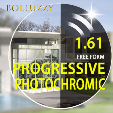 Bolluzzy Interior Progressive CR-39 Resin Photochromic Grey Lenses Lenses Bolluzzy Lenses 1.61  