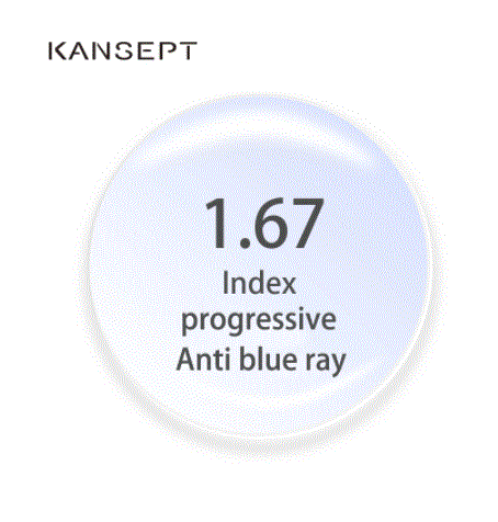 Kansept 1.67 Aspheric Single Vision Anti Blue Lenses Lenses Kansept Lenses   