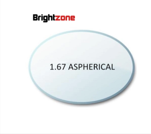 Brightzone 1.67 Index Aspherical Clear Lenses Lenses Brightzone Lenses   