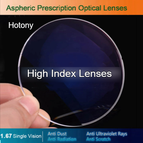 Hotony Single Vision Clear High Index Aspheric Lenses Lenses Hotony Lenses 1.67  