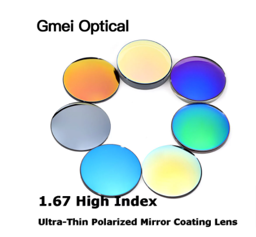 Gmei 1.67 Index Polarized Mirror Sunglass Lenses Lenses Gmei Optical Lenses   