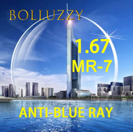 Bolluzzy MR-7 1.67 Index Anti Blue Light Clear Lenses Lenses Bolluzzy Lenses   