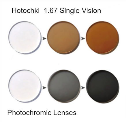 Hotochki 1.67 Index Aspheric Photochromic Lenses Lenses Hotochki Lenses   