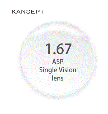 Kansept 1.67 Aspheric Single Vision Lenses Lenses Kansept Lenses   