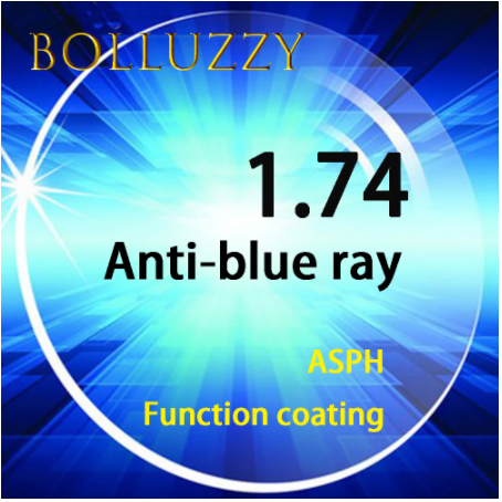 Bolluzzy Aspheric Anti Blue Lenses Color Clear Lenses Bolluzzy Lenses 1.74  