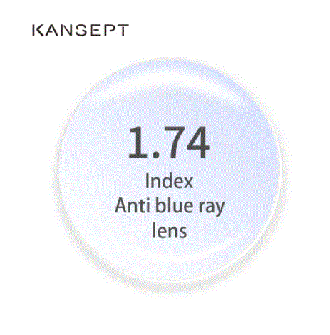 Kansept 1.74 Aspheric Single Vision  Anti Blue Myopic Lenses Lenses Kansept Lenses   