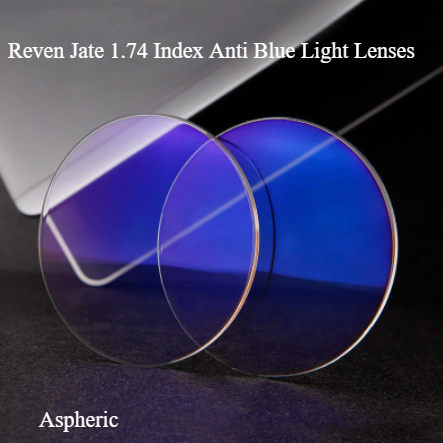 Reven Jate 1.74 Index Single Vision Aspheric Anti Blue Light Clear Lenses Lenses Reven Jate Lenses   