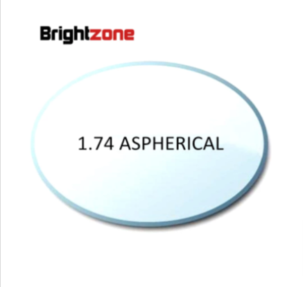 Brightzone 1.74 Index Aspherical Clear Lenses Lenses Brightzone Lenses   