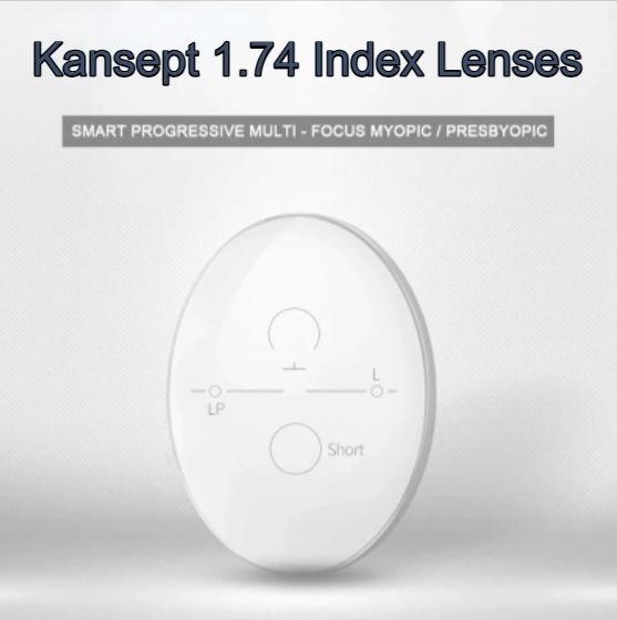 Kansept Aspheric Free Form Progressive Myopic Clear Lenses Lenses Kansept Lenses 1.74  