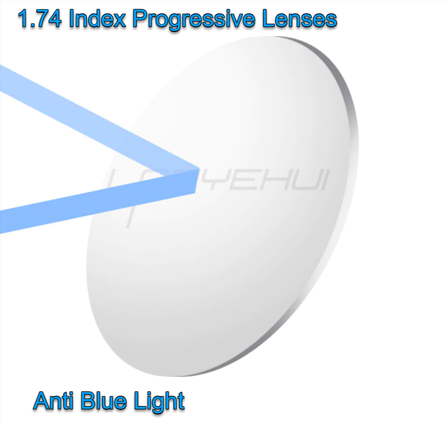 Laoyehui Aspheric Anti Blue Light Clear Lenses Lenses Laoyehui Eyeglass Lenses 1.74 Progressive 