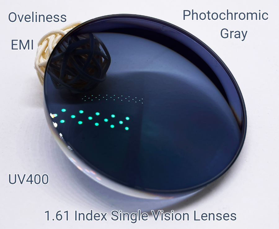 Oveliness 1.61 Index Single Vision Photochromic Gray Polyurethane Lenses Lenses Oveliness Lenses   