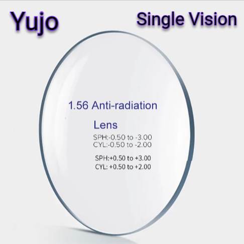 Yujo 1.56 Index Single Vision Anti Radiation Clear Lenses Lenses Yujo Lenses   