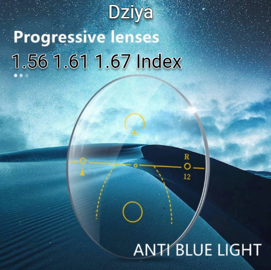 Dziya Progressive Anti Blue Light Clear Lenses Lenses Dziya Lenses   