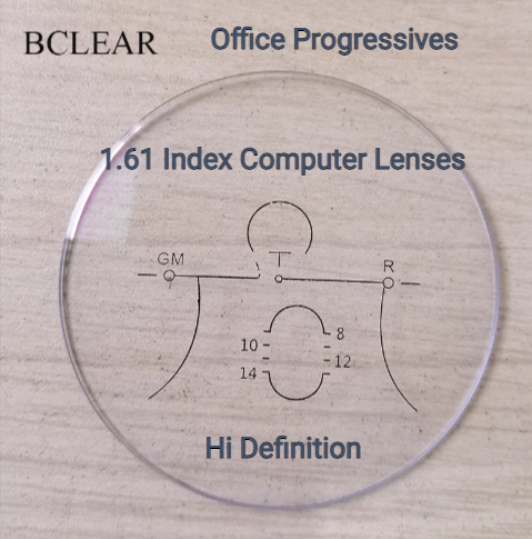 BCLEAR 1.61 Index Office Computer Progressive Clear Lenses Lenses Bclear Lenses   