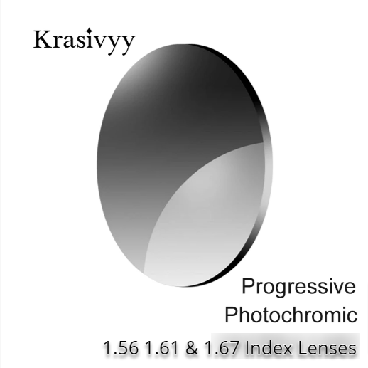 Krasivyy Progressive Photochromic Lenses Lenses Krasivyy Lenses With NO Anti Blue Light 1.67 