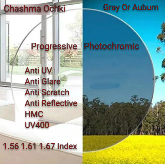 Chashma Ochki Photochromic Progressive Lenses Lenses Chashma Ochki Lenses   