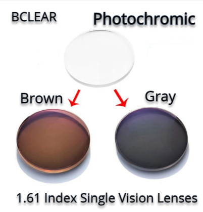 BCLEAR 1.61 Index Single Vision Photochromic Lenses Lenses Bclear Lenses   