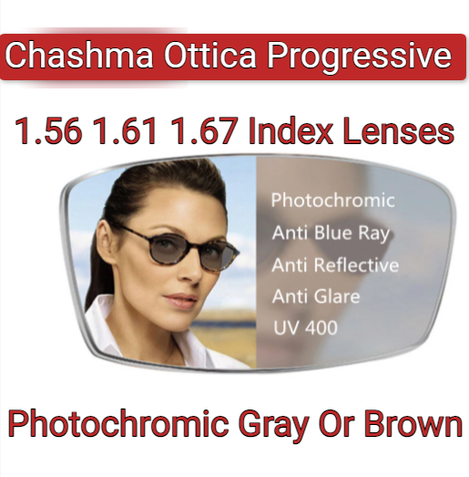 Chashma Ottica Aspherical Digital Progressive Photochromic Anti Blue Light Lenses Lenses Chashma Ottica Lenses   