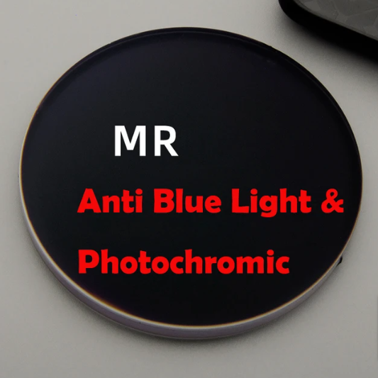 Cubojue 1.60 Single Vision Myopic Photochromic Anti Blue Lenses Lenses Cubojue Lenses   