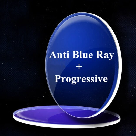 Black Mask Progressive Clear Anti Blue Lenses Lenses Black Mask Lenses 1.56  