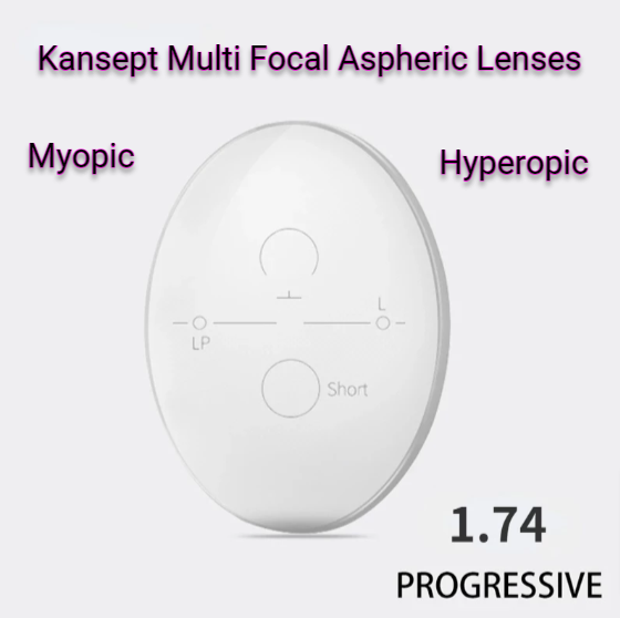Kansept 1.74 Index Aspheric Progressive Clear Lenses Lenses Kansept Lenses   