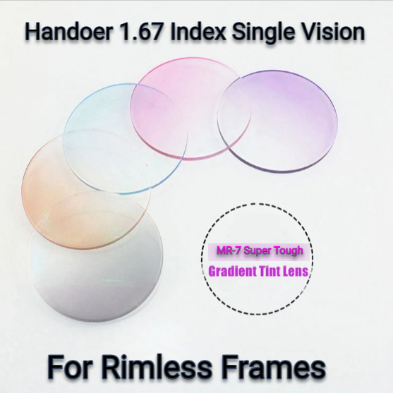 Handoer Single Vision 1.67 Index MR-7 Tinted Lenses Lenses Handoer Lenses   