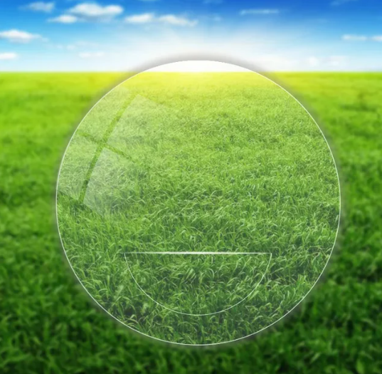 Vicky Flat Top Round Bifocal Clear Lenses Lenses Vicky Lenses 1.67  