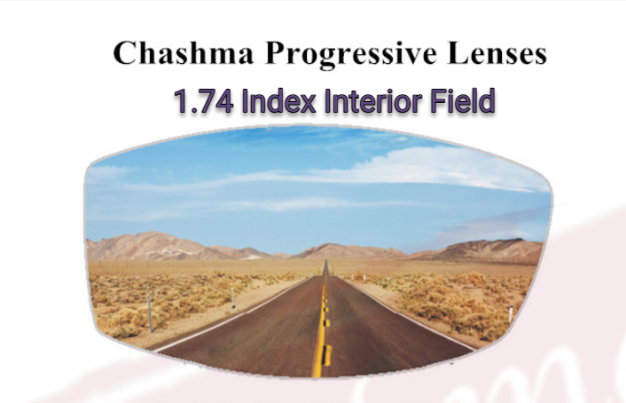 Chashma Ottica 1.74 Index Interior Field Clear Progressive Lenses Lenses Chashma Ottica Lenses   