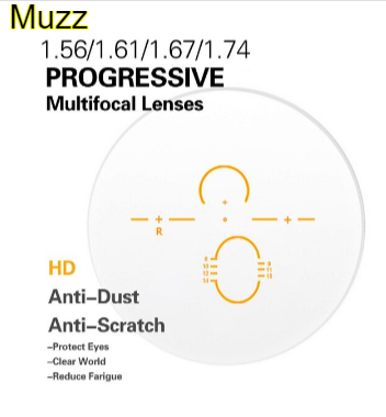 Muzz Progressive HD Clear Lenses Lenses Muzz Lenses   